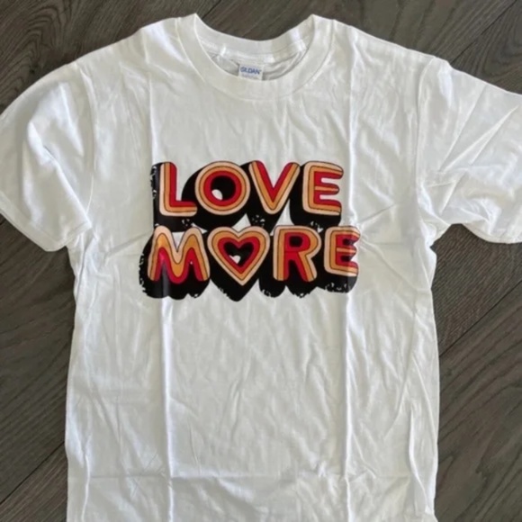 Boho LOVE MORE White Vintage Style Graphic T-Shirt Tee - Picture 5 of 5